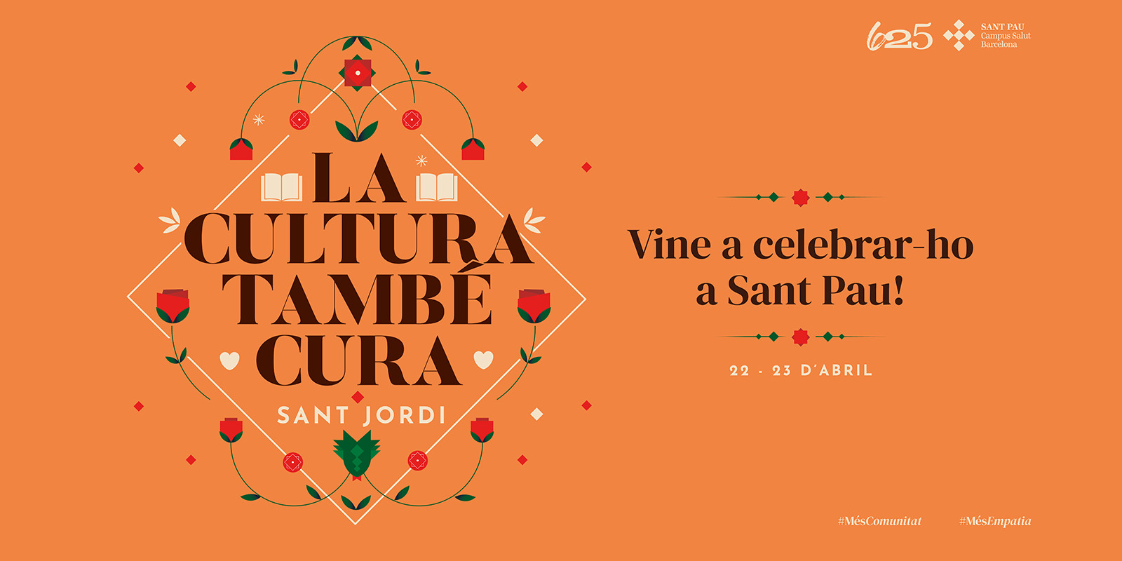 Sant Jordi 2026-La cultura també cura!