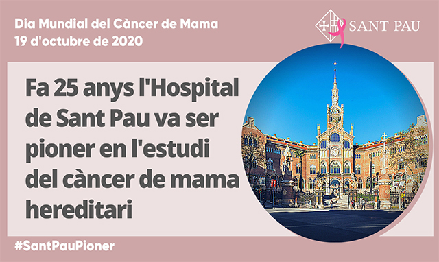 Sant Pau celebra 25 anys en l’estudi del  càncer hereditari