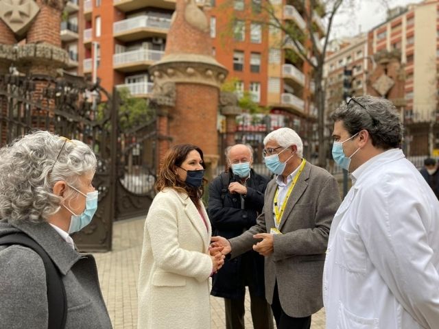 La consellera de Presidència, Laura Vilagrà, ha visitat l’Hospital de Sant Pau