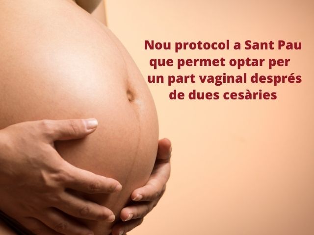 Nou protocol que fa possible optar per un part vaginal després de dues cesàries prèvies