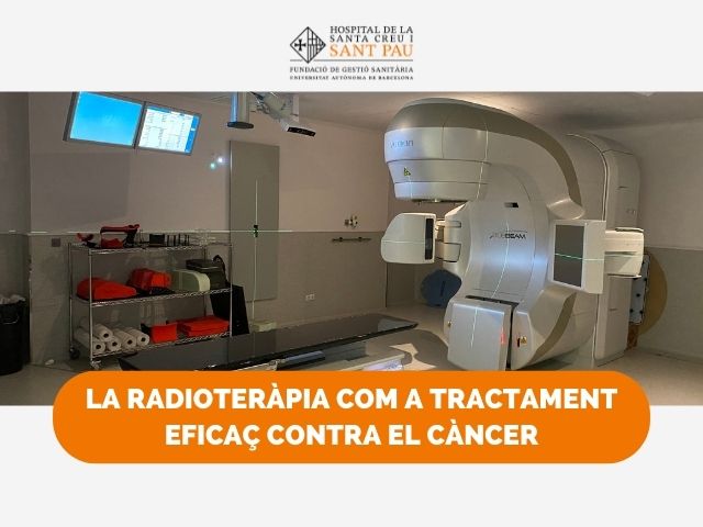 Jornada divulgativa sobre la radioteràpia com a tractament eficaç contra el càncer a Sant Pau