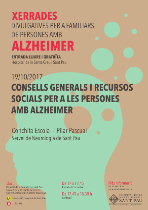 Xerrades divulgatives per a familiars de persones amb Alzheimer