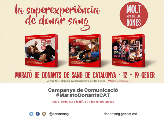 Participa en La Marató de Donants de Sang