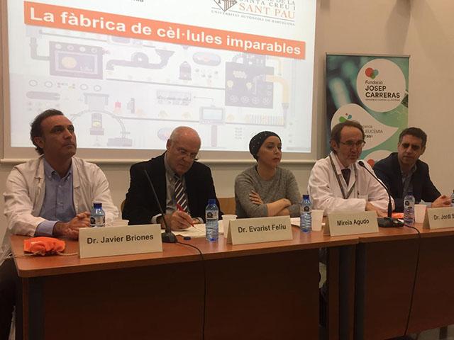 La Fundació Josep Carreras impulsa a l’Hospital de Sant Pau el primer assaig clínic a Europa d’immunoteràpia CAR-T  per a limfomes T i limfoma d’Hodgkin