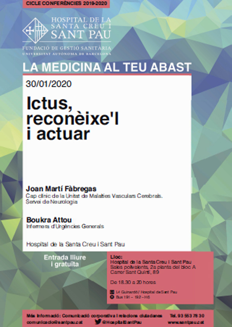 Medicina al teu abast: Ictus, reconèixe’l i actuar