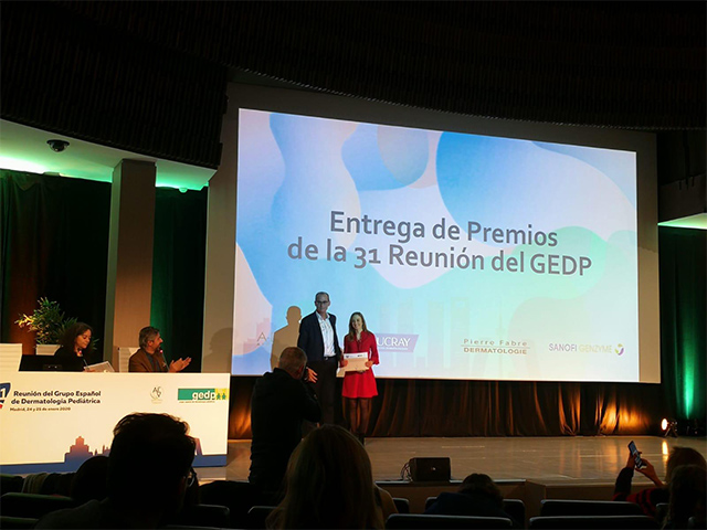 Sant Pau guanya el premi a la millor comunicació a la 31 Reunió del Grupo Español de Dermatología Pediátrica