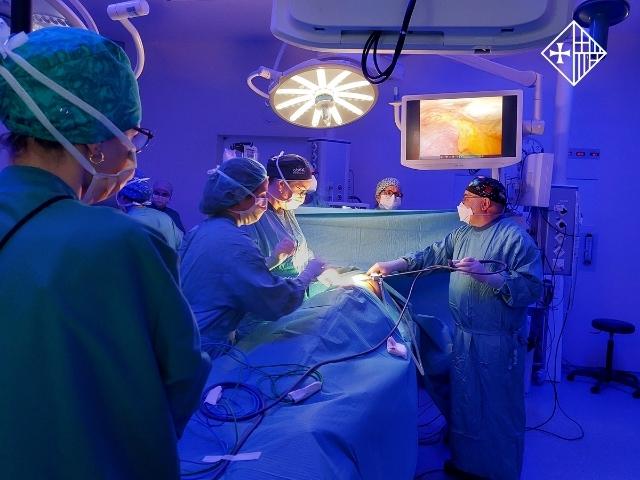 Sant Pau realitza en una única intervenció la detecció, marcatge i resecció quirúrgica del nòdul pulmonar per primer cop a Europa