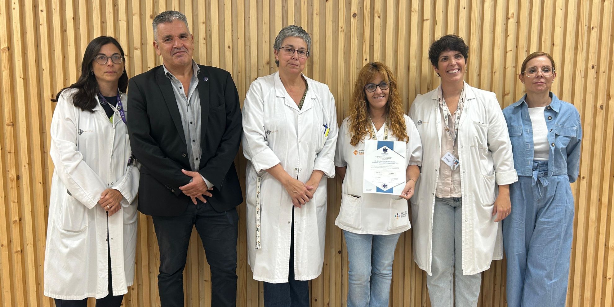 Sant Pau acull l’acte de lliurament de l’acreditació del SEMES al Servei d’Urgències de l’Hospital