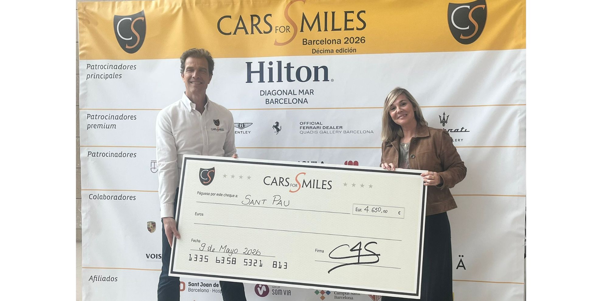 Cars for Smiles premia el Projecte d’Humanització de Pediatria de Sant Pau