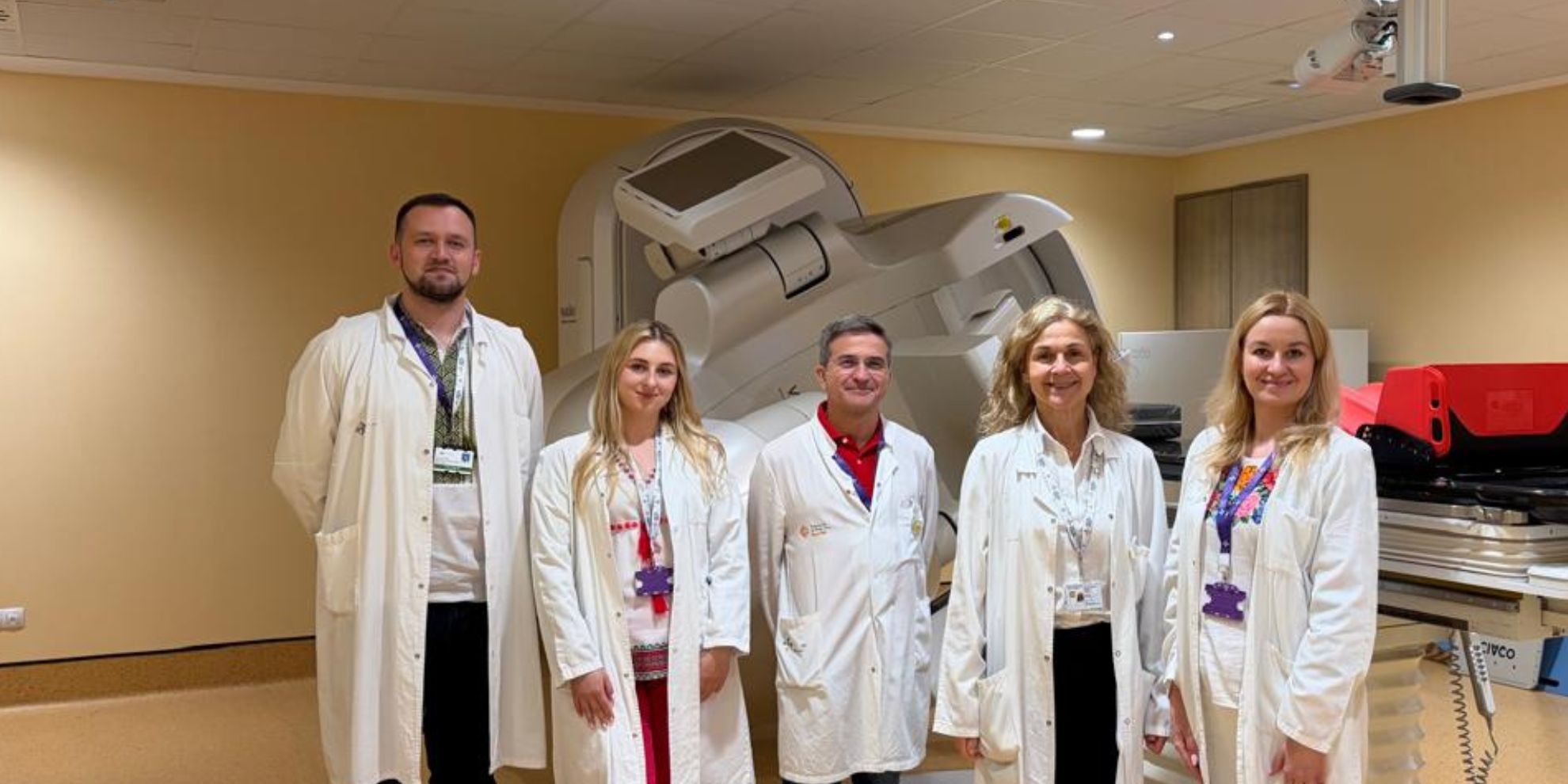 Els Serveis de Radiofísica i Radioprotecció i Oncologia Radioteràpica de Sant Pau reben especialistes d’Ucraïna en una estada formativa